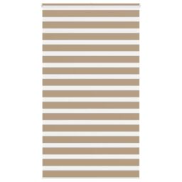 Berkfield Home Zebra Blind Sand Brown 120x230 cm Fabric Width 115.9 cm Polyester