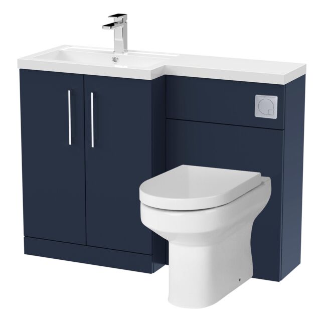 Balterley Floor Standing Vanity, WC Unit, Pan, Seat & Cistern - Midnight Blue - image 1