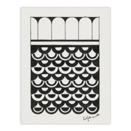 "Artery8 Geometric Ornament of Scales De Mesquita Wall Art Poster Print in White - Size: W18"" x H24""" - thumbnail 1
