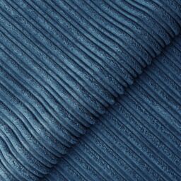 Furnishings For Less UK Luxor Jumbo Cord Large 5 Seater Corner Sofa Long Right Hand Facing in Blue - thumbnail 4