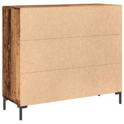 Berkfield Home Sideboard Old Wood 90x34x80 cm Engineered Wood in Brown - Size: 90 x 34 x 80 cm - thumbnail 7