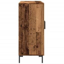 Berkfield Home Sideboard Old Wood 90x34x80 cm Engineered Wood in Brown - Size: 90 x 34 x 80 cm - thumbnail 6