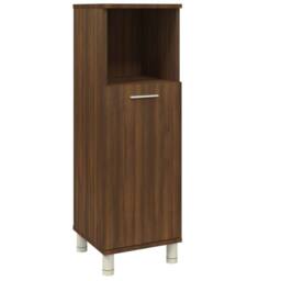Berkfield Home Bathroom Cabinet Brown Oak 30x30x95 cm Engineered Wood - Size: 30 x 30 x 95 cm