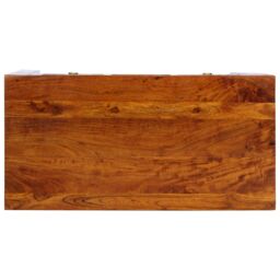 Berkfield Home Desk 100x50x75 cm Solid Wood Acacia in Brown - Size: 100 x 50 x 75 cm - thumbnail 7