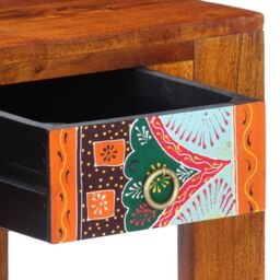 Berkfield Home Desk 100x50x75 cm Solid Wood Acacia in Brown - Size: 100 x 50 x 75 cm - thumbnail 9