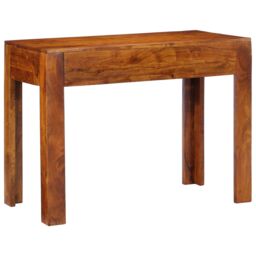 Berkfield Home Desk 100x50x75 cm Solid Wood Acacia in Brown - Size: 100 x 50 x 75 cm - thumbnail 6