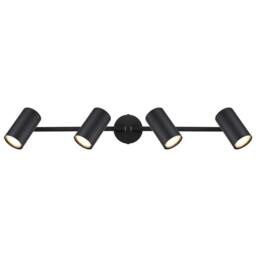 Netlighting Allvi Ceiling Spotlight Bar Matt Black 4x GU10 - thumbnail 4