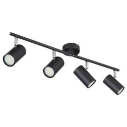 Netlighting Allvi Ceiling Spotlight Bar Matt Black 4x GU10 - thumbnail 2