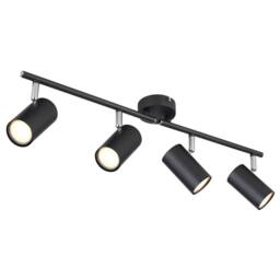Netlighting Allvi Ceiling Spotlight Bar Matt Black 4x GU10 - thumbnail 1
