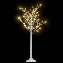 Berkfield Home Christmas Tree 128 LEDs 1.2 m Warm White Willow Indoor Outdoor - thumbnail 2