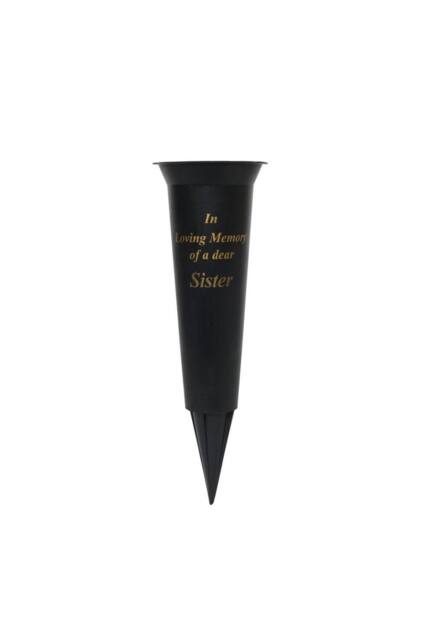 KDMD Black Sister Grave Vase 23cm 5 Pack - image 1