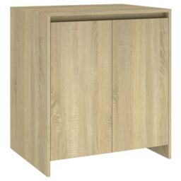 Berkfield Home 3 Piece Sideboard Sonoma Oak Engineered Wood in Beige - thumbnail 3