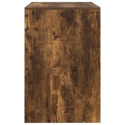 Berkfield Home Modern Writing Desk Smoked Oak Particle board 100 x 50 x 76 cm Durable in Brown - thumbnail 6