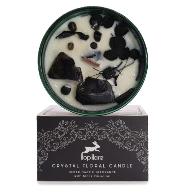 KDMD Hop Hare Crystal Magic Flower Candle - The Knight of Swords in Grey - image 1