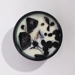 KDMD Hop Hare Crystal Magic Flower Candle - The Knight of Swords in Grey - thumbnail 3