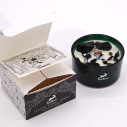 KDMD Hop Hare Crystal Magic Flower Candle - The Knight of Swords in Grey - thumbnail 2