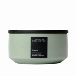 French Connection Stone Collection - Wildberry & Patchouli Candle 224G (1-Wick) - FCC005NS in Green - Size: Large