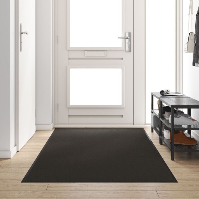 Berkfield Home Doormat You Can Wash - Black, 120x300 cm in Black - Size: Medium - image 1