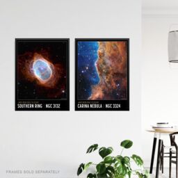 Artery8 Wall Art Print Pack of 3 NASA James Webb Images Cosmic Cliffs Carina Nebula Southern Ring Nebula Deep Field Large Poster Set - thumbnail 5