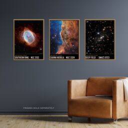 Artery8 Wall Art Print Pack of 3 NASA James Webb Images Cosmic Cliffs Carina Nebula Southern Ring Nebula Deep Field Large Poster Set - thumbnail 4