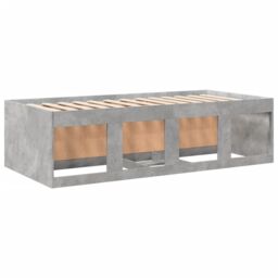 Berkfield Home Daybed with Drawers without Mattress Concrete Grey 100x200 cm - thumbnail 6