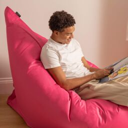 icon Bazaar Bag Navy Blue Giant Indoor Outdoor Bean Bag Lounger in Pink - thumbnail 5
