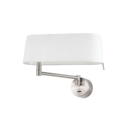 Netlighting Desliz LED Wall Lamp Nickel 11W 2700K in Grey - thumbnail 1