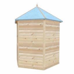 Shires Gazebo Arbour Dip Treated Garden Arch Seat Approx 6 x 7 Feet in Light Brown - thumbnail 4