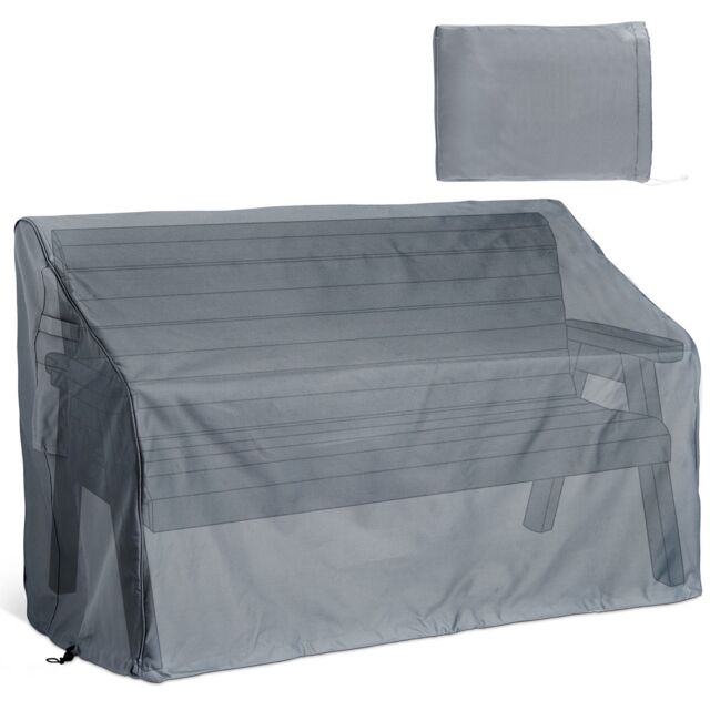 VonHaus Waterproof Garden 2 Seater Bench Cover in Grey - image 1