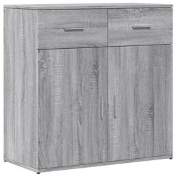 Berkfield Home Sideboard Grey Sonoma 79x38x80 cm Engineered Wood - Size: 79 x 38 x 80 cm - thumbnail 2