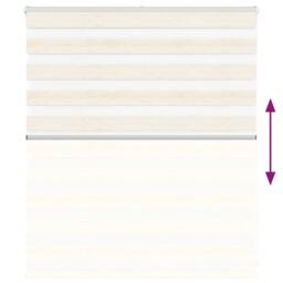 Berkfield Home Zebra Blind Marble Beige 125x100 cm Fabric Width 120.9 cm Polyester - thumbnail 5