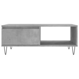 Berkfield Home Coffee Table Concrete Grey 90x60x35 cm Engineered Wood - Size: 90 x 60 x 35 cm - thumbnail 5