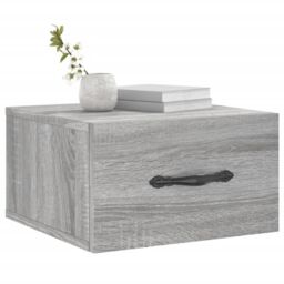 Berkfield Home Wall-mounted Bedside Cabinets 2 pcs Grey Sonoma 35x35x20 cm - Size: 35 x 35 x 20 cm - thumbnail 3