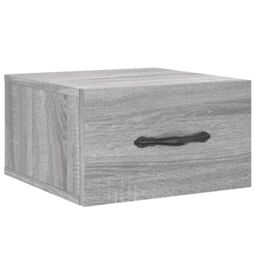 Berkfield Home Wall-mounted Bedside Cabinets 2 pcs Grey Sonoma 35x35x20 cm - Size: 35 x 35 x 20 cm - thumbnail 5
