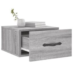 Berkfield Home Wall-mounted Bedside Cabinets 2 pcs Grey Sonoma 35x35x20 cm - Size: 35 x 35 x 20 cm - thumbnail 4