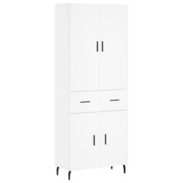 Berkfield Home Highboard White 69.5x34x180 cm Engineered Wood - thumbnail 2