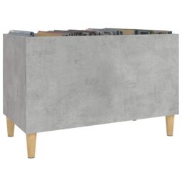Berkfield Home Record Cabinet Concrete Grey 74.5x38x48 cm Engineered Wood - thumbnail 4