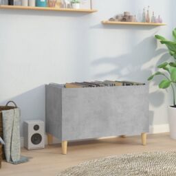 Berkfield Home Record Cabinet Concrete Grey 74.5x38x48 cm Engineered Wood