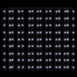 Berkfield Home LED Curtain Fairy Lights 3x3m 300 LED Cold White 8 Function - thumbnail 5