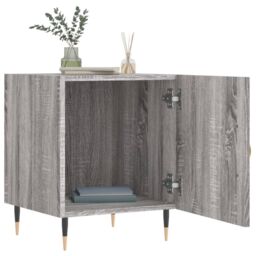Berkfield Home Bedside Cabinets 2 pcs Grey Sonoma 40x40x50 cm Engineered Wood - Size: 40 x 40 x 50 cm - thumbnail 3