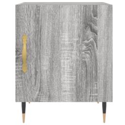 Berkfield Home Bedside Cabinets 2 pcs Grey Sonoma 40x40x50 cm Engineered Wood - Size: 40 x 40 x 50 cm - thumbnail 5