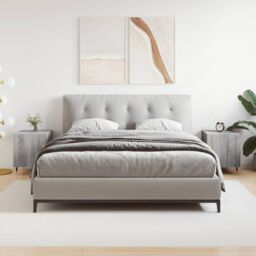 Berkfield Home Bedside Cabinets 2 pcs Grey Sonoma 40x40x50 cm Engineered Wood - Size: 40 x 40 x 50 cm - thumbnail 1
