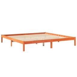 Berkfield Home Decorative Bookcase Bed without Mattress Wax Brown 200x200 cm Sol - thumbnail 7