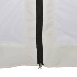 Berkfield Home Hexagonal Pop-Up Marquee with 6 Sidewalls Cream White 3.6x3.1 m - thumbnail 8
