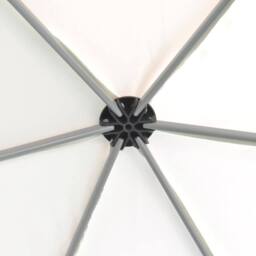 Berkfield Home Hexagonal Pop-Up Marquee with 6 Sidewalls Cream White 3.6x3.1 m - thumbnail 6