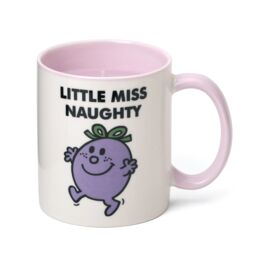 Mr. Men And Little Miss Little Miss Naughty Blueberry Muffin Scented Reusable Mug Candle in Pink - Size: Medium - thumbnail 1