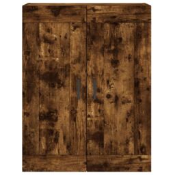Berkfield Home Highboard Smoked Oak 69.5x34x180 cm Engineered Wood in Brown - thumbnail 6