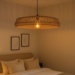 CGC Lighting Extra Large 70cm Natural String Woven Round Easy Fit Lampshade - thumbnail 8