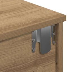 Berkfield Home Wall Shelf with Drawers Artisian Oak 80x31x17 cm Engineered Wood in Brown - Size: 80 x 31 x 17 cm - thumbnail 9