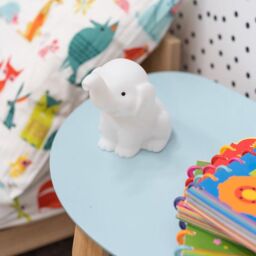 ValueLights Children's Baby Night Lights LED Colour Changing Nursery Bedside Kids Lamp Remote Control - Elephant in White - thumbnail 4